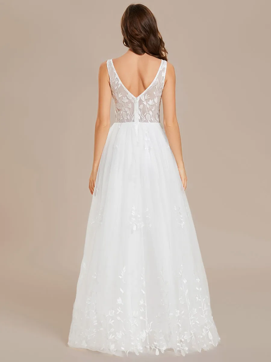Sequins Pearl Beading Sweetheart Neck Wedding Dresses