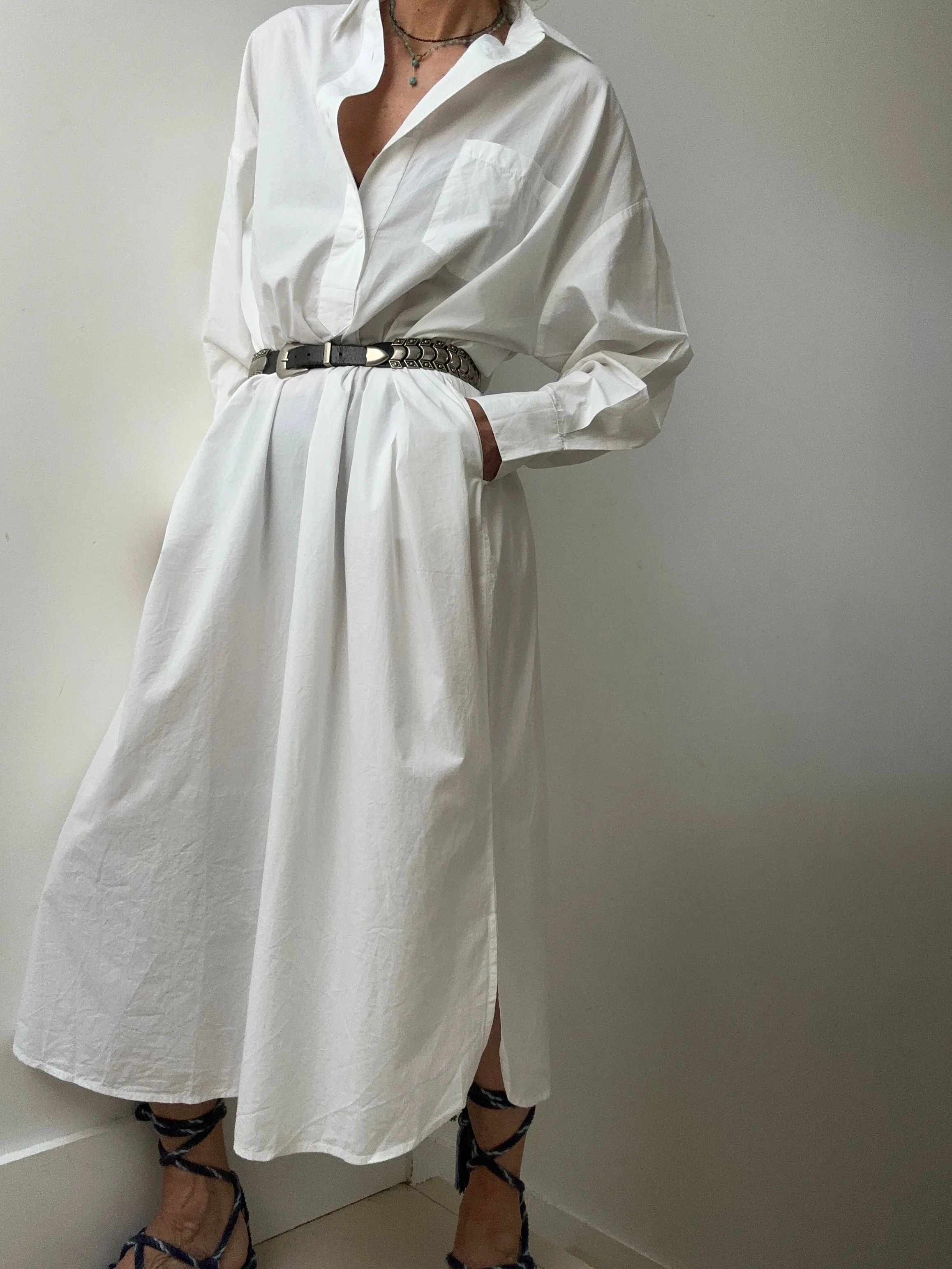 Skall Studio Edgar Shirtdress White