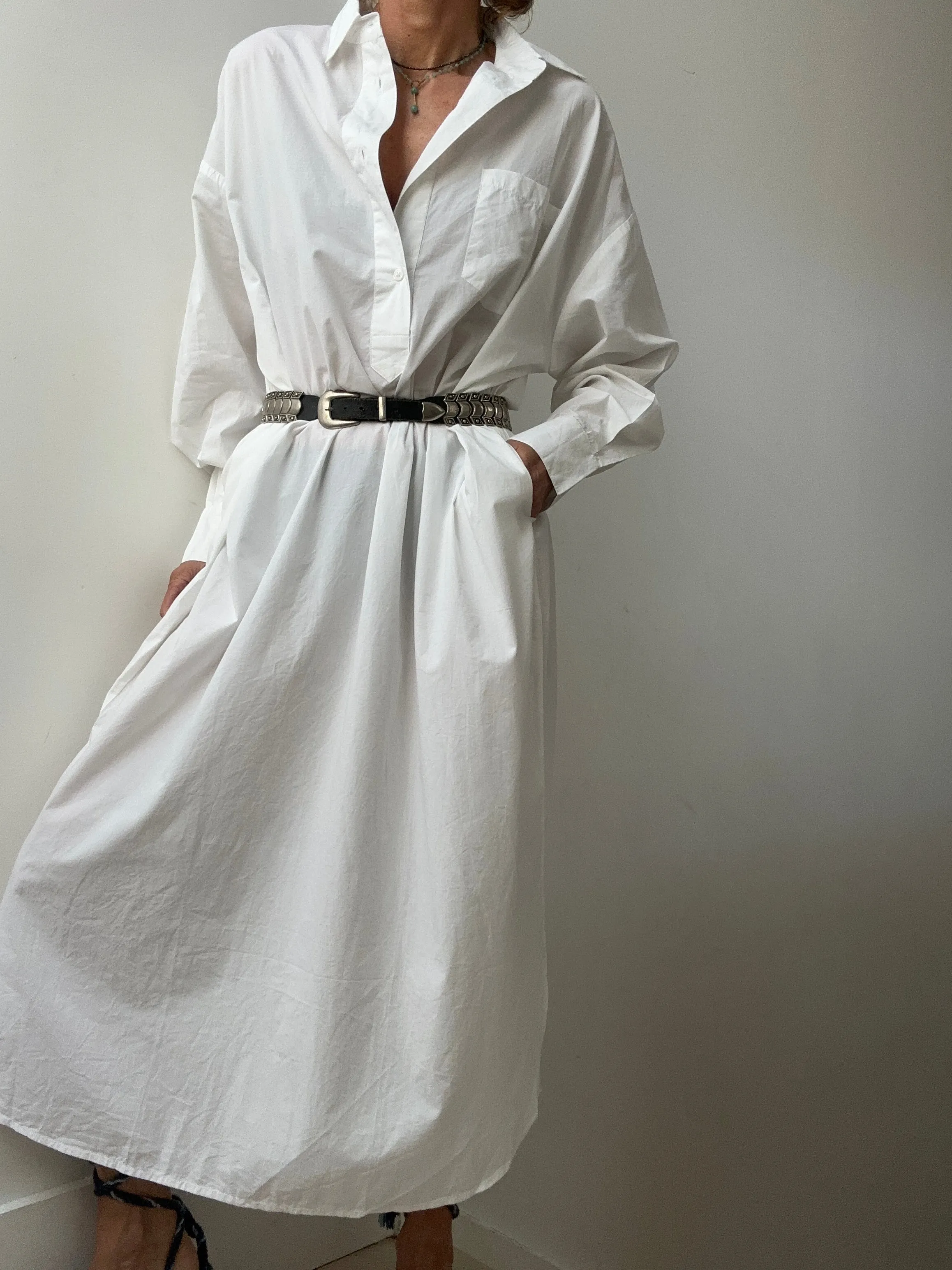 Skall Studio Edgar Shirtdress White