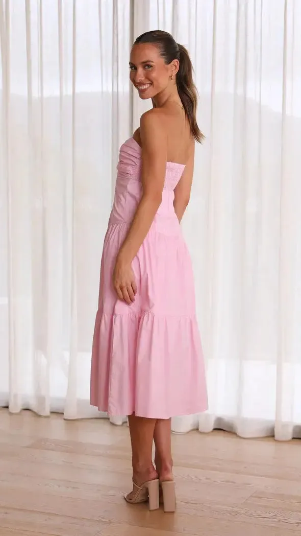 Strapless Ruffle Dress