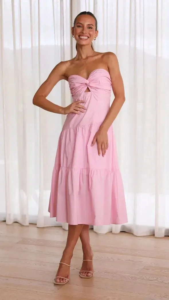 Strapless Ruffle Dress