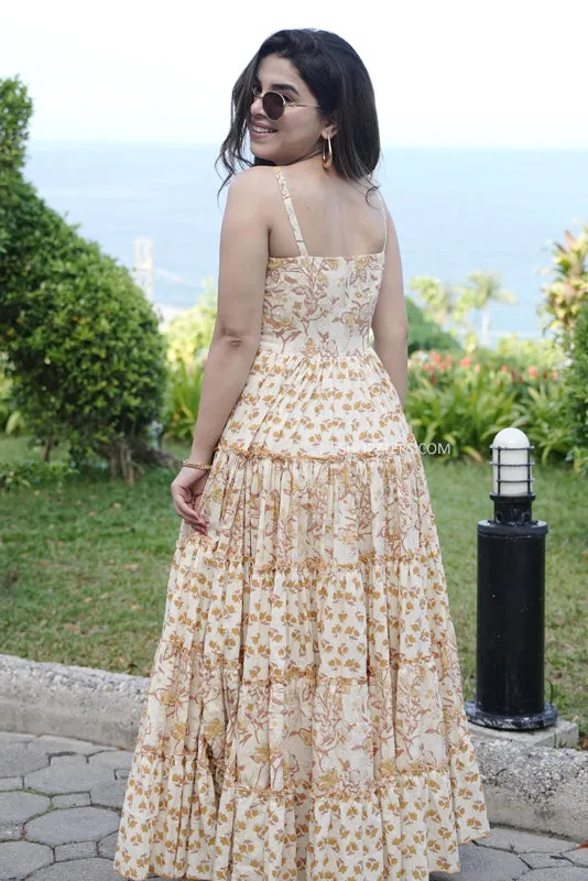Sunshine Serenade Cotton Maxi Dress