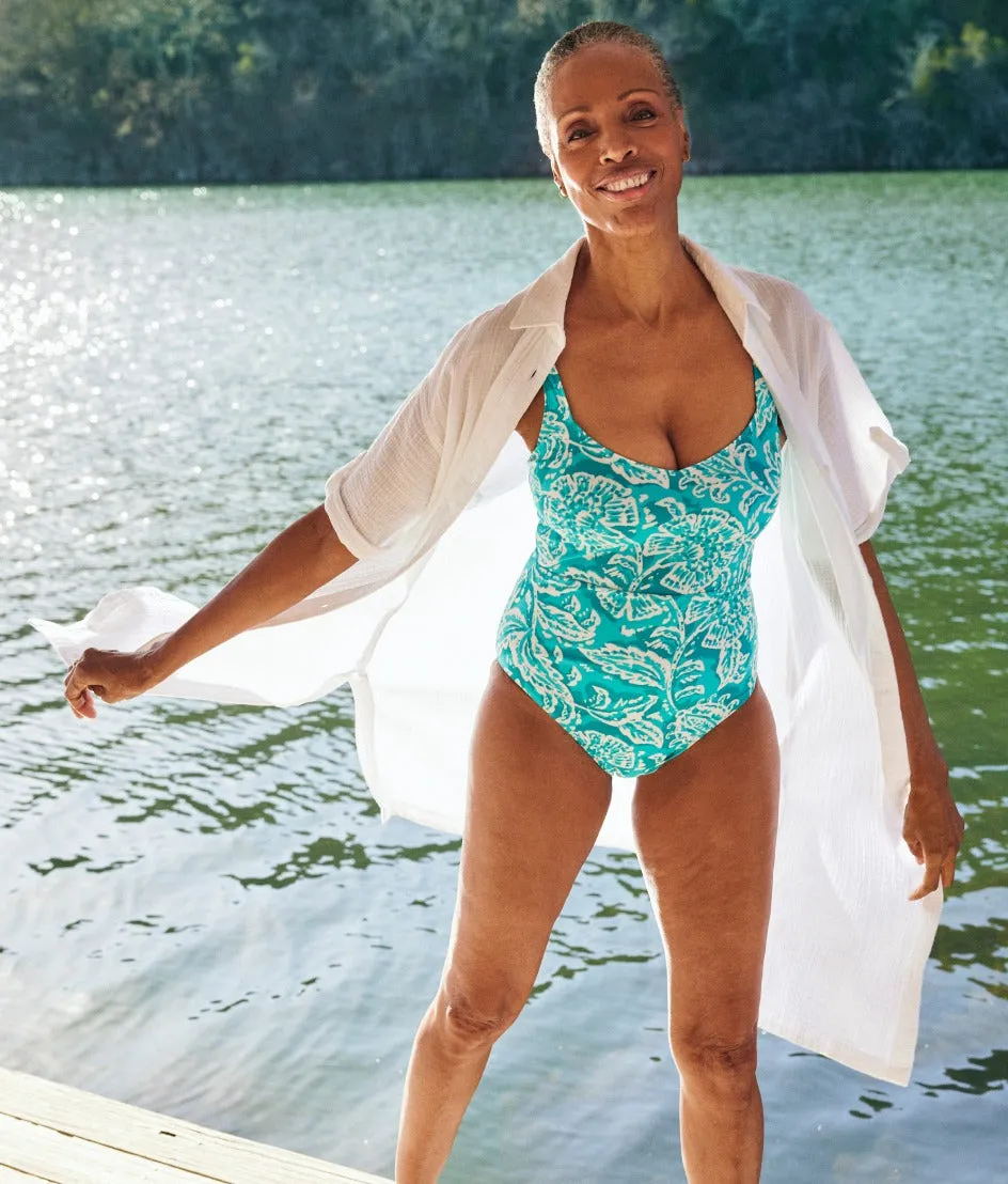 The Cloud Gauze Midi Dress Cover-Up - White Sand