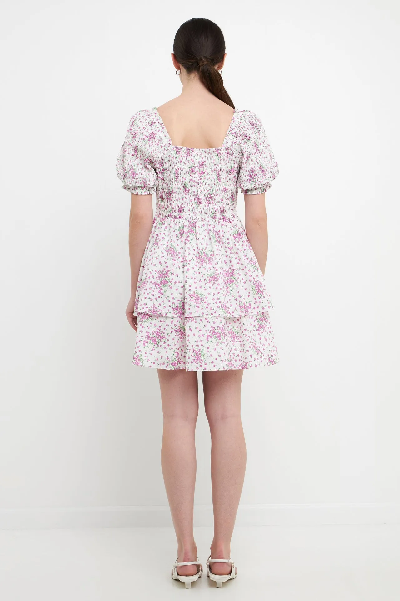 Tiered Smocked Mini Dress