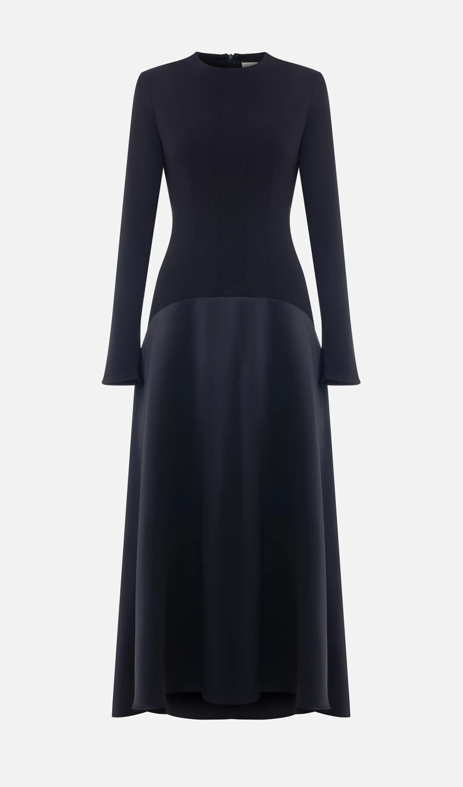 Trendy Knitted Satin Maxi Dress