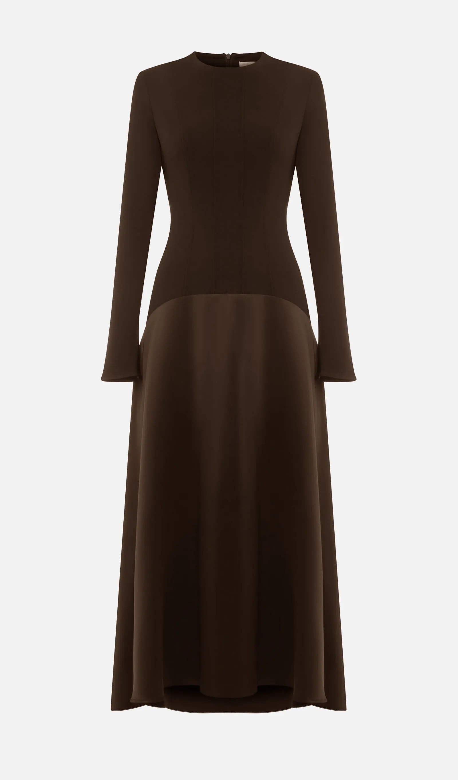 Trendy Knitted Satin Maxi Dress
