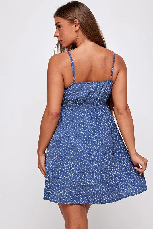 Vanilla Floral Babydoll Dress