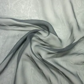 Vazin Grey Silk Voile