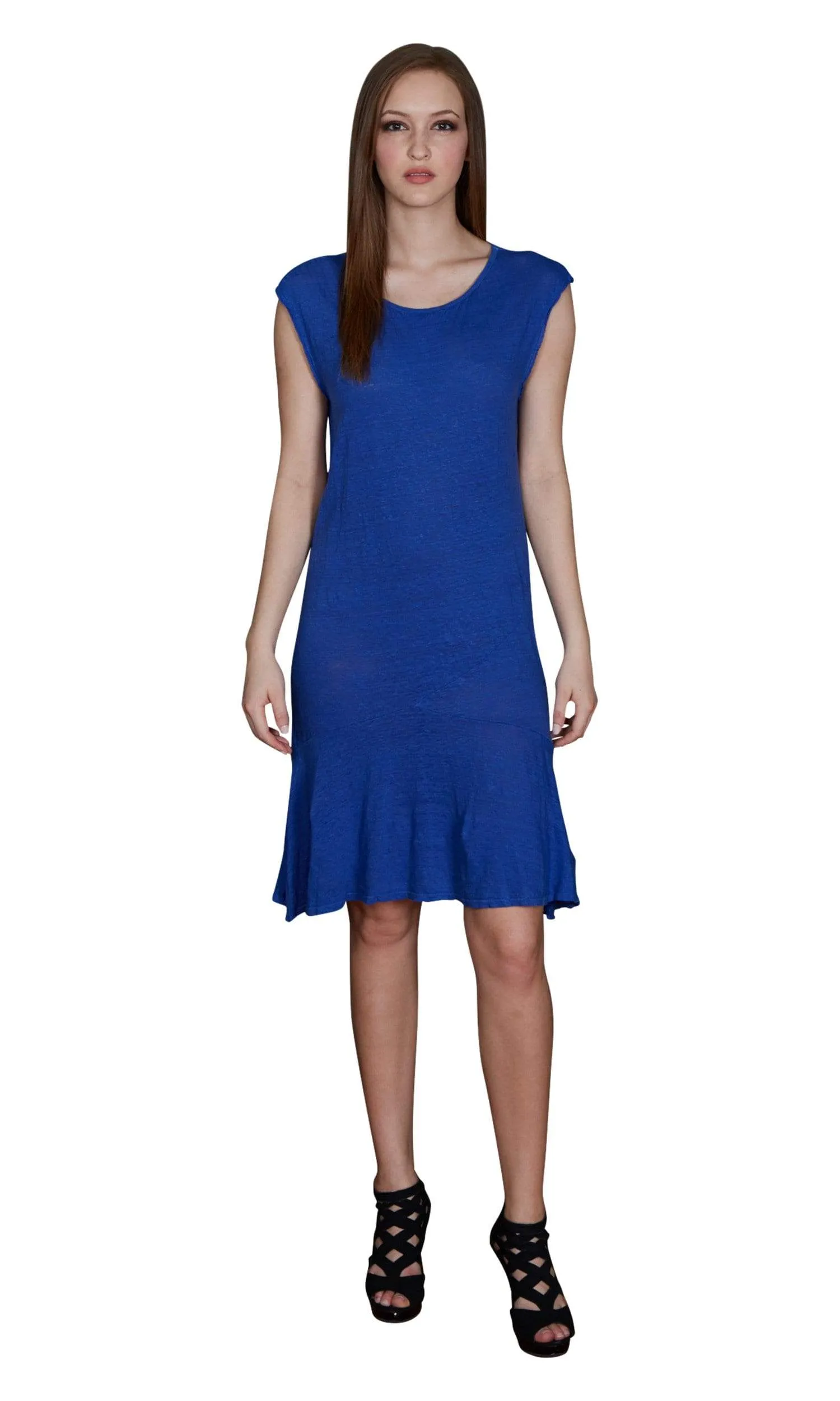 Velvet by Graham & Spencer Semaj Linen Cap Sleeve Dress