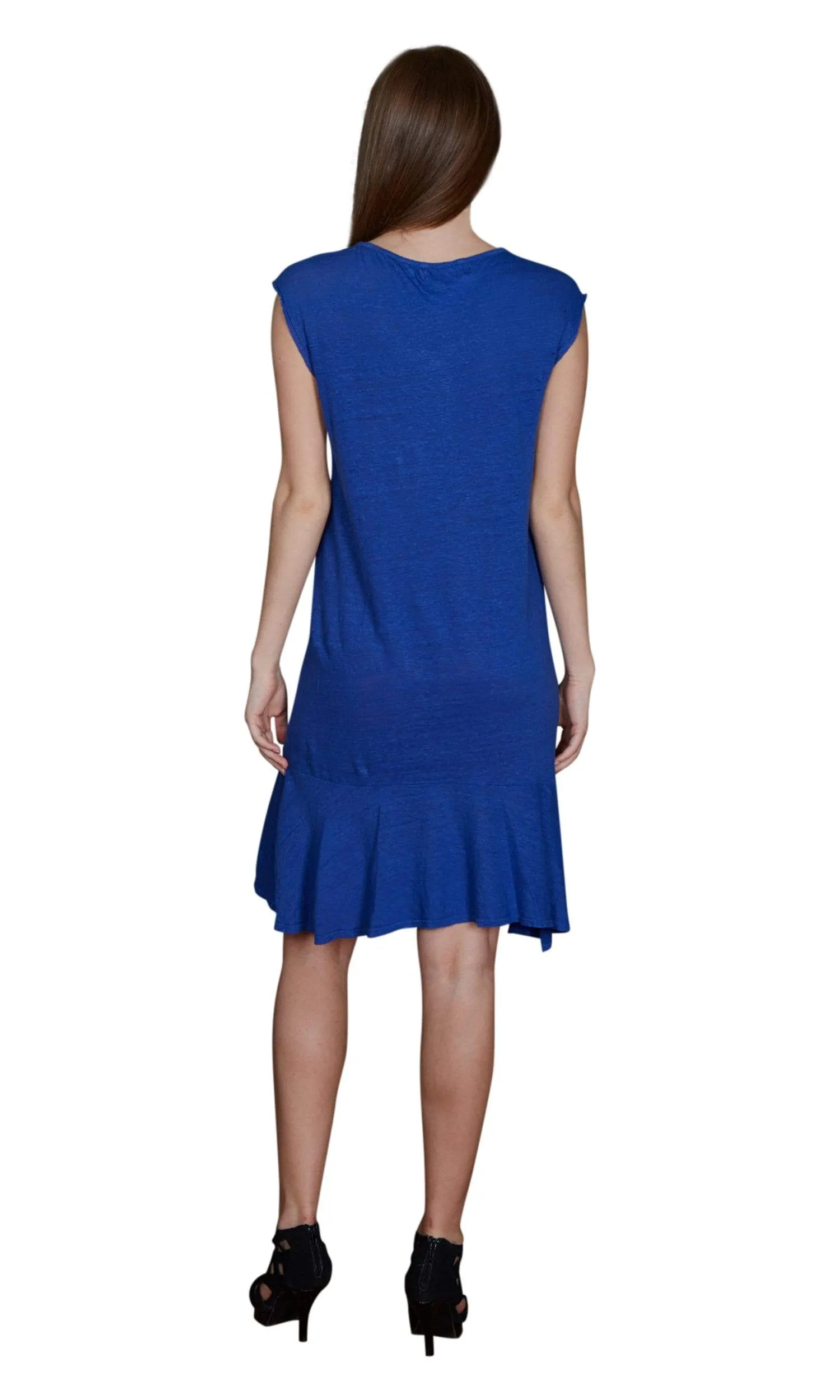 Velvet by Graham & Spencer Semaj Linen Cap Sleeve Dress