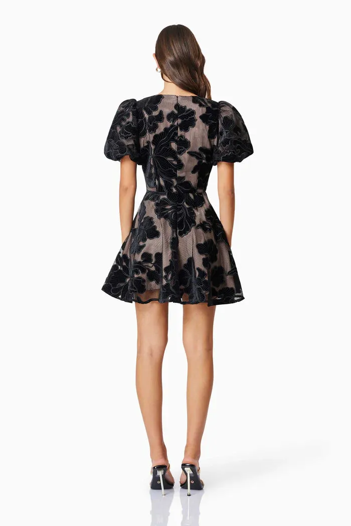 Zara Puff Sleeve Mini Dress